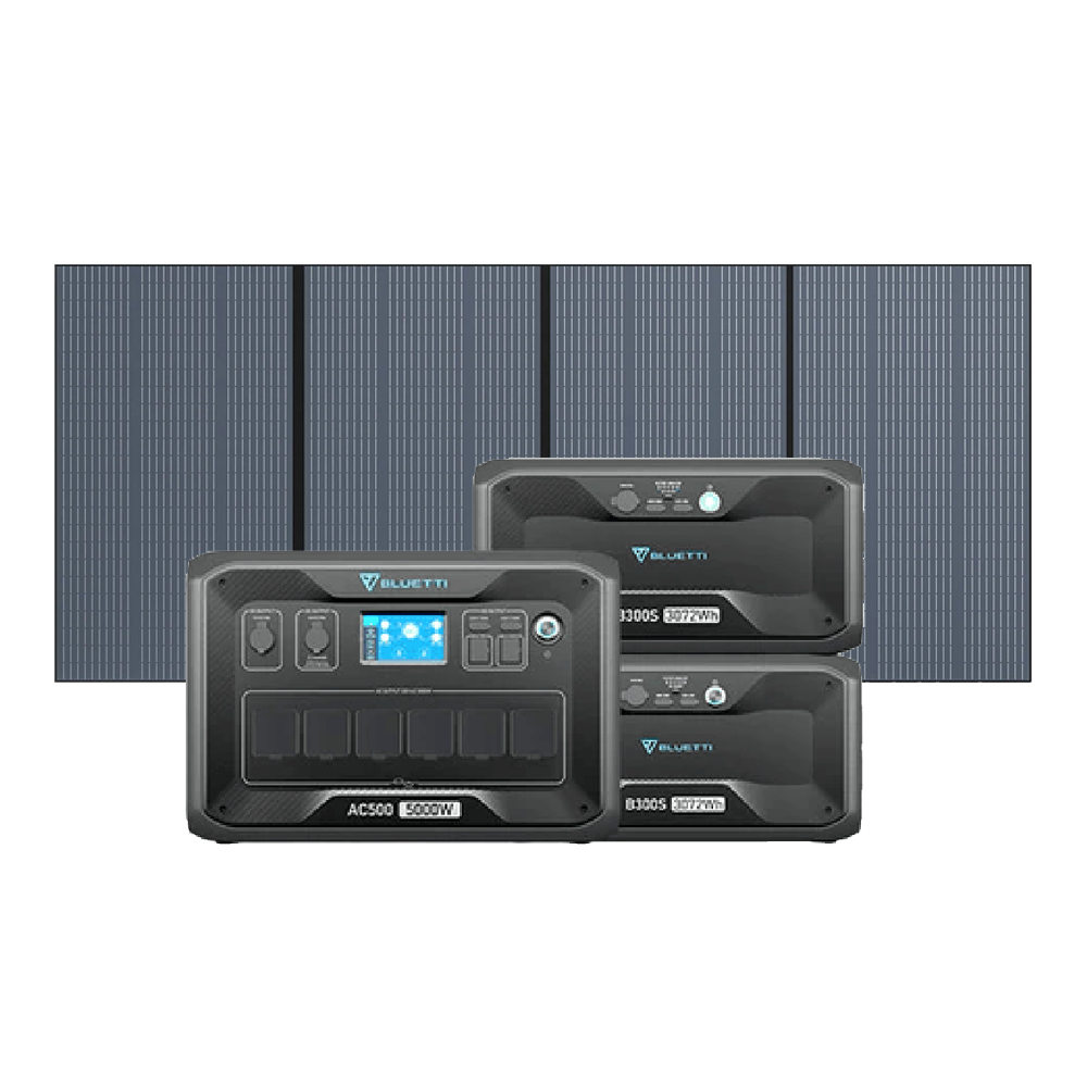 Kit générateur solaire Bluetti AC500, 2X B300S et PV350